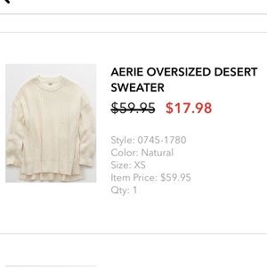 Aerie oversize desert sweater